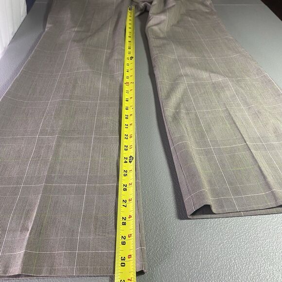 Vintage THE LIMITED Drew Fit Pants Low Rise Flare Stretch Plaid Womens 10 Brown - Picture 6 of 10